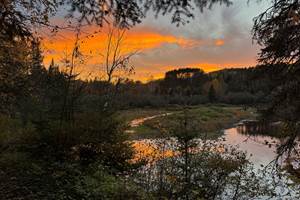 Coucher de soleil domaine le Bostonnais