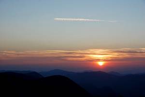Coucher de soleil sur la Montagne de Lure