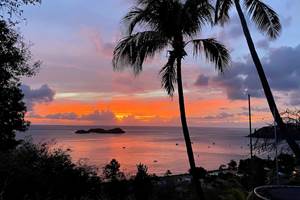 Coucher de soleil sur la Réserve Cousteau