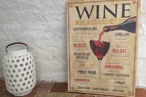 Element de décoration - Vin de Malbec