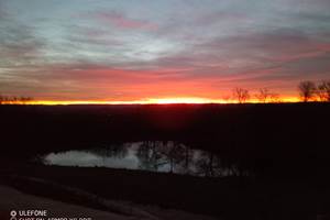 les bois de saint Auvent lever de soleil