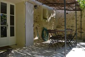 La terrasse privative du gîte