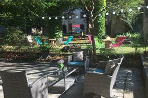 jardin vue gite