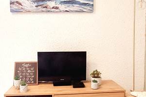 Salon avec télé écran plat Wifi bouquets télé