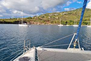 en route en catamaran