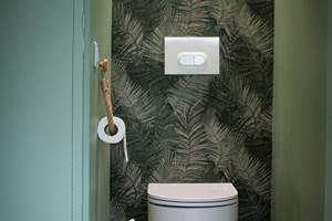 Chambre d'hôtes les chemins de Berdis Blanche toilettes