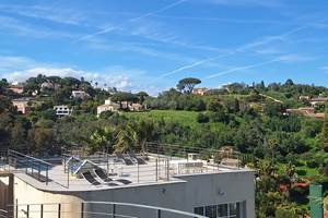 toit terrasse vue du  portail