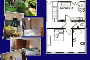 plan du gîte côté jardin
