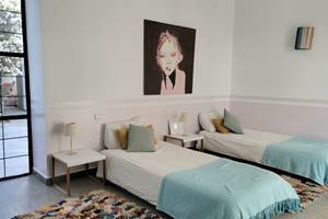 Villa Dar Céleste - chambre 2 avec des lits twins et salle de bain privative