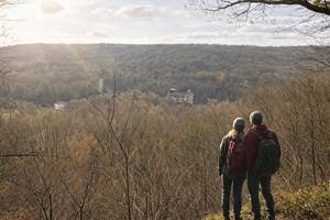 Vue sur Hourpes depuis le GR 129