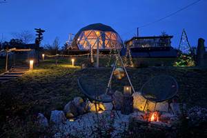 Brasero avec ambiance de Noël