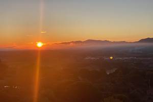Levé de soleil depuis balcon sud