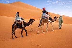 Traversée des dunesà dos de dromadaire