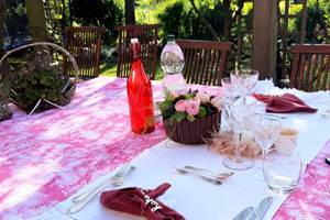 Table d'hôtes en terrasse
