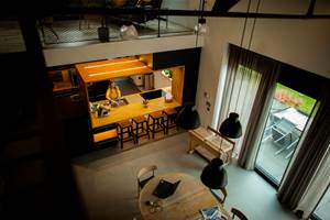 La Siroperie gîte 4 places séjour et cuisine