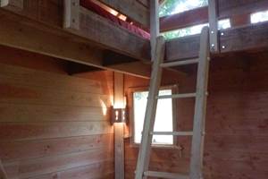 cabane ecolodge - accès echelle