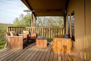 Terrasse salon écolodge sunshine