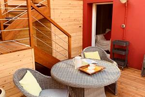petite terrasse pour le cerisier