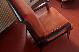 Le Mas Palegry chambres d'hôtes Perpignan chambre 3 côté terrasse fauteuil orange