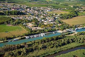 port de plaisance de Gallician vue du ciel