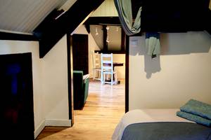 Séjour et coin chambre Studio Vert d'Eau