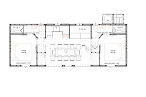 Cabane de l'Ecureuil, plan rdc