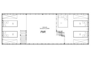Cabane du Cerf, plan du haut