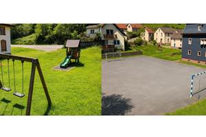 Espace ludique et sportif juste à côté du gîte (1 mn de marche)