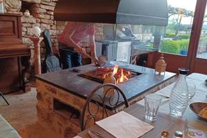 Grillades cote de bœuf dans l'Orangeraie