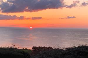 lever de soleil, vu de la propriété
