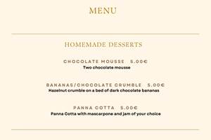 Desserts