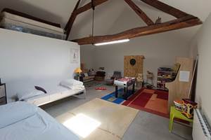 dortoir- 2 lits simple + canapé lit