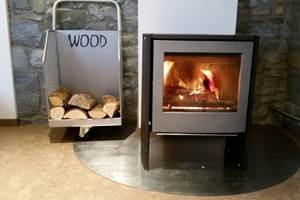 Poêle à bois.