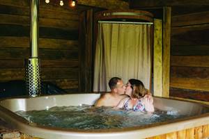Espace bien-être : idéal pour profiter en amoureux . Crédit photo : Laura Vergne