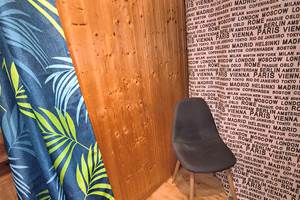 vestiaire sauna spa