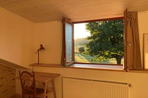 Gîte de la chevêche, chambre avec vue sur la campagne