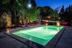 piscine privée-chauffée  Roc sur l'Orbieu - location vacances entre Carcassonne et Narbonne
