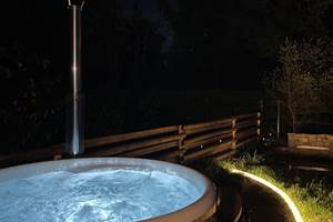 Bain nordique de nuit en mode Jacuzzi