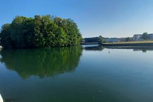 vue sur la Meuse sous un grand soleil