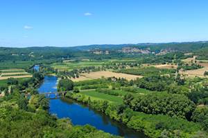 Vue sur la Dordogne depuis Domme