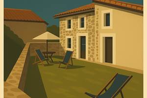 Poster le clos des hirondelles en limousin le puy de la rue
