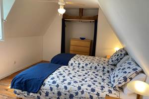 La chambre Bleu avec option lits jumeaux