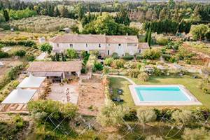 photo aérienne piscine