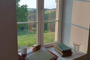 Vue sur la campagne, Maison d’hôtes la Babinerie,  Saint Léonard de Noblat, Haute Vienne, Nouvelle Aquitaine,