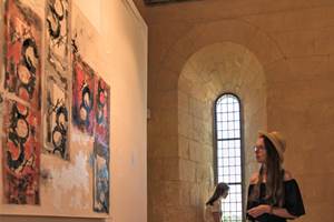 Expo centre d'art contemporain de l'abbaye, anciens dortoirs des moines