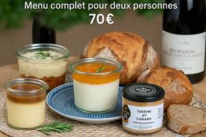 Nouveau menu Dôme Lauragais avec tartinables plats desserts vin et pain