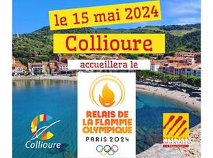 La flamme Olympique à Collioure 