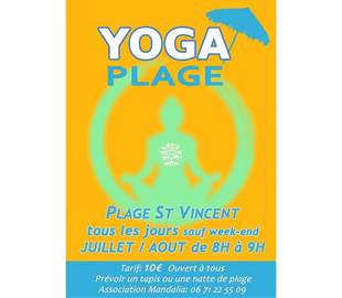 Yoga à Collioure sur la plage Saint Vincent