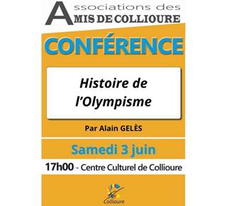 Conférence "Histoire de l’Olympisme", au Centre culturel