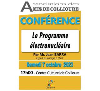 Conférences 2022-2023 Association "les Amis de Collioure"